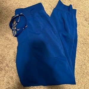 MedCouture Royal Blue Jogger Scrubs
